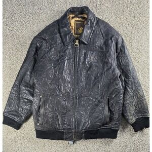 Vintage Rocawear La Familia Leather Jacket Size 3XL West Coast California Rare